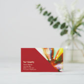 Weihnachtsbaum mit Lichtstrahlen Visitenkarte (Stehend Vorderseite)