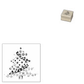 Weihnachtsbaum mit Musterurlaub Gummistempel (Stempel)