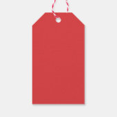 Weihnachtsbaum mit Ornamenten Feiertag Geschenkanhänger (Rückseite)