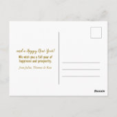 Weihnachtsbaum mit Ornamenten Postkarte (Rückseite)