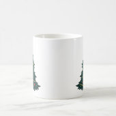 Weihnachtsbaum mit Ornamenten und Sternen Kaffeetasse (Mittel)