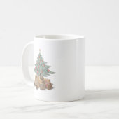 Weihnachtsbaum mit Paketen Kaffeetasse (Vorderseite Links)