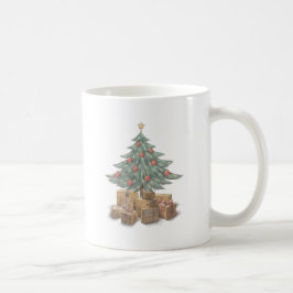 Weihnachtsbaum mit Paketen Kaffeetasse