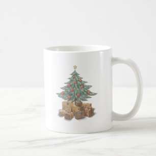 Weihnachtsbaum mit Paketen Kaffeetasse