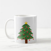 Weihnachtsbaum mit Red Bulbs Classic White Tasse (Links)
