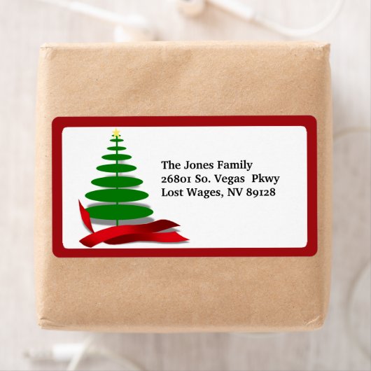 Weihnachtsbaum mit Red Ribbon (Insitu)