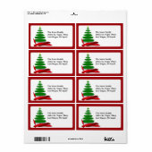 Weihnachtsbaum mit Red Ribbon (Vorne)