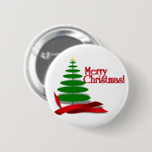 Weihnachtsbaum mit Red Ribbon Button (Vorne & Hinten)