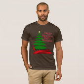 Weihnachtsbaum mit Red Ribbon T-Shirt (Vorne ganz)