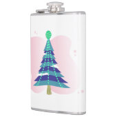 Weihnachtsbaum mit rosa Splash-56434 Flachmann (Links)