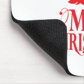 Weihnachtsbaum mit rotem Baum Mousepad (Ecke)