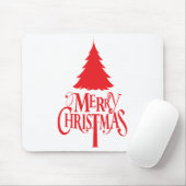 Weihnachtsbaum mit rotem Baum Mousepad (Mit Mouse)