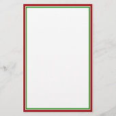 Weihnachtsbaum mit Rotem Foto-Rahmen Briefpapier (Rückseite)