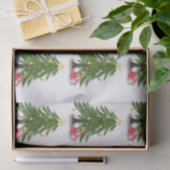 Weihnachtsbaum mit rotem Geschenk Seidenpapier (Geschenk)