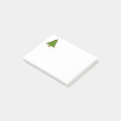 Weihnachtsbaum mit Roten Ornamenten Post-it Klebezettel (angewinkelt)