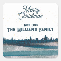 Weihnachtsbaum mit Schnee Frohe Weihnachten