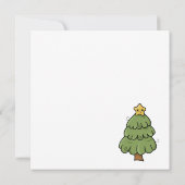 Weihnachtsbaum mit Stern Ankündigung (Rückseite)