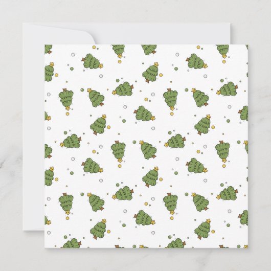 Weihnachtsbaum mit Stern Ankündigung (Vorderseite)