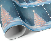 Weihnachtsbaum mit Stern Geschenkpapier (Rolleneckpunkt)
