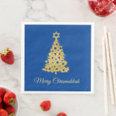Weihnachtsbaum mit Stern von David Napkin Serviette (Beispiel)