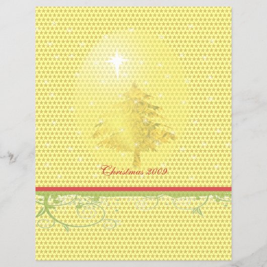 Weihnachtsbaum mit Sternen Flyer (Hinten)