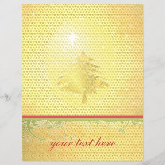 Weihnachtsbaum mit Sternen Flyer (Vorne)