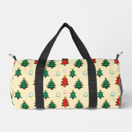 Weihnachtsbaum mit sternenüberragenden nahtlosen M Duffle Bag