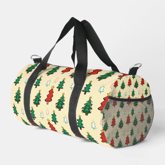 Weihnachtsbaum mit sternenüberragenden nahtlosen M Duffle Bag (Rechte Ecke)