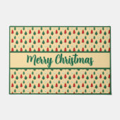 Weihnachtsbaum mit sternenüberragenden nahtlosen M Fußmatte (Vorderseite)