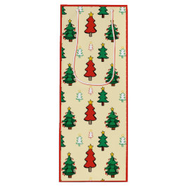 Weihnachtsbaum mit sternenüberragenden nahtlosen M Geschenktüte Für Weinflaschen