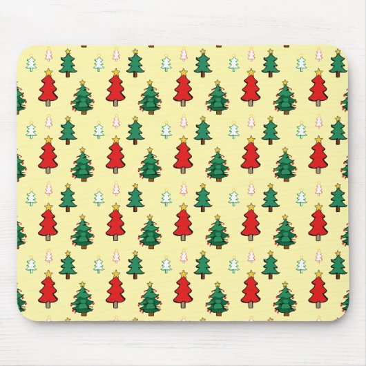 Weihnachtsbaum mit sternenüberragenden nahtlosen M Mousepad (Vorne)