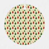 Weihnachtsbaum mit sternenüberragenden nahtlosen M Ornament Aus Metall (Vorderseite)