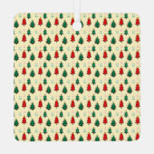 Weihnachtsbaum mit sternenüberragenden nahtlosen M Ornament Aus Metall (Rückseite)