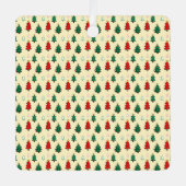 Weihnachtsbaum mit sternenüberragenden nahtlosen M Ornament Aus Metall (Vorderseite)