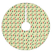 Weihnachtsbaum mit sternenüberragenden nahtlosen M Polyester Weihnachtsbaumdecke (Vorderseite)