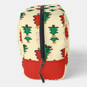 Weihnachtsbaum mit sternenüberragenden nahtlosen M Waschbeutel (Rechts)