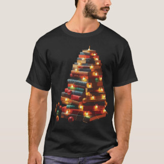Weihnachtsbaum mit String Lights T-Shirt