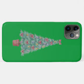 Weihnachtsbaum mit Verzierungen roten Bögen Glocke Case-Mate iPhone Hülle (Rückseite (Horizontal))