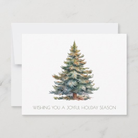 Weihnachtsbaum Mitteilungskarte (Vorderseite)