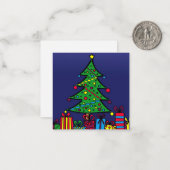 Weihnachtsbaum Mitteilungskarte (Vorderseite/Rückseite Beispiel)