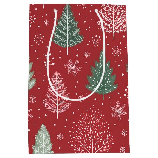 Weihnachtsbaum Mittlere Geschenktüte (Vorderseite)