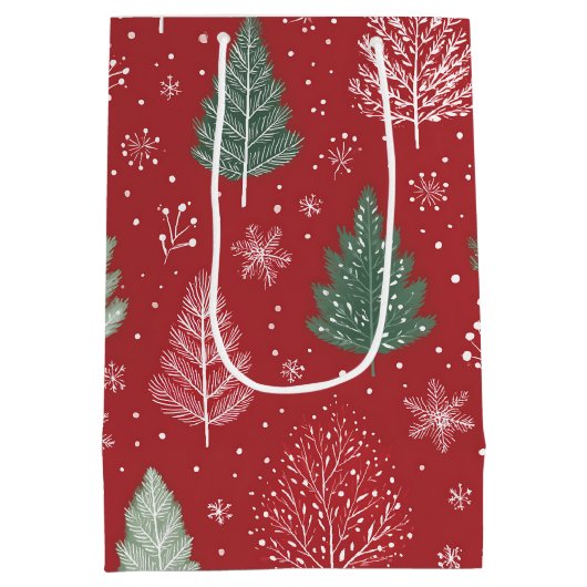 Weihnachtsbaum Mittlere Geschenktüte (Rückseite)