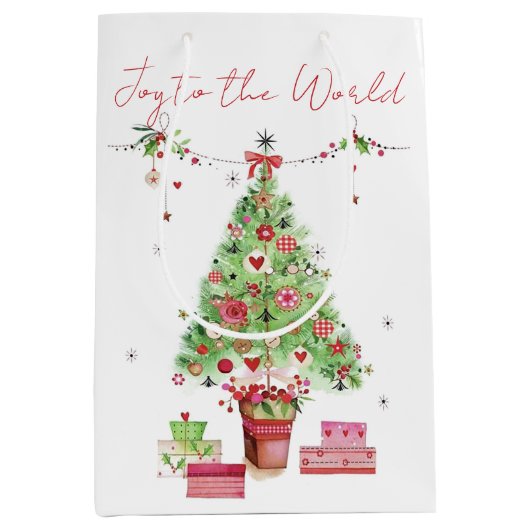 Weihnachtsbaum Mittlere Geschenktüte (Vorderseite)