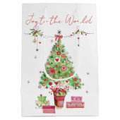 Weihnachtsbaum Mittlere Geschenktüte (Rückseite)