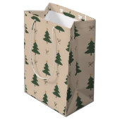 Weihnachtsbaum Mittlere Geschenktüte (Rückseite Schrägansicht)