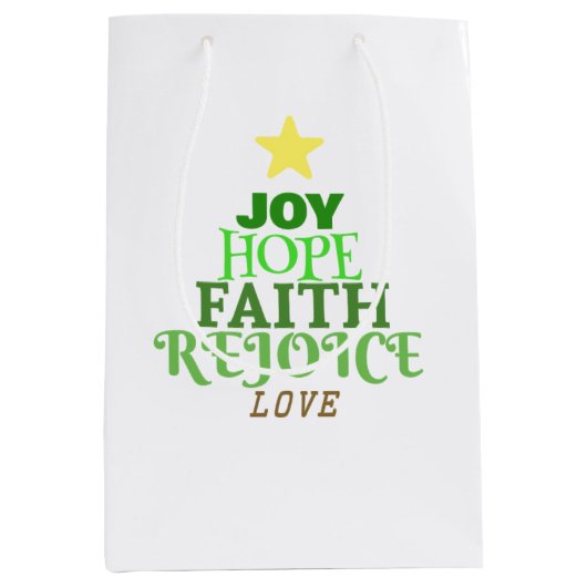 Weihnachtsbaum Mittlere Geschenktüte (Vorderseite)