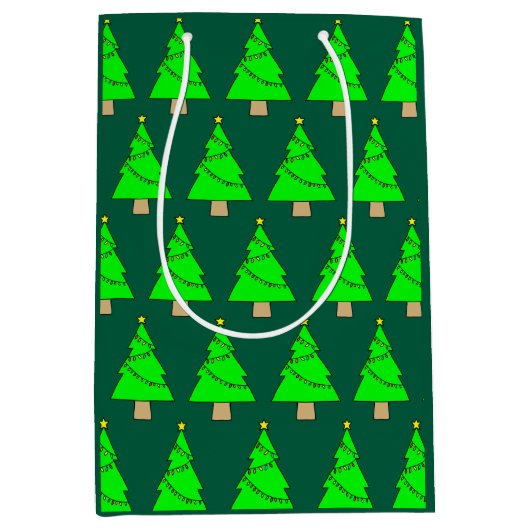 Weihnachtsbaum Mittlere Geschenktüte (Vorderseite)