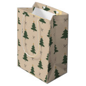 Weihnachtsbaum Mittlere Geschenktüte (Rückseite Schrägansicht)