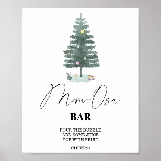 Weihnachtsbaum - Mo-osa-Bar Poster (Vorne)