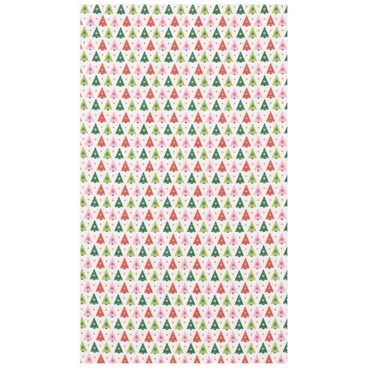 Weihnachtsbaum Mod Mitte des Jahrhunderts Tischdecke (Vorderseite)